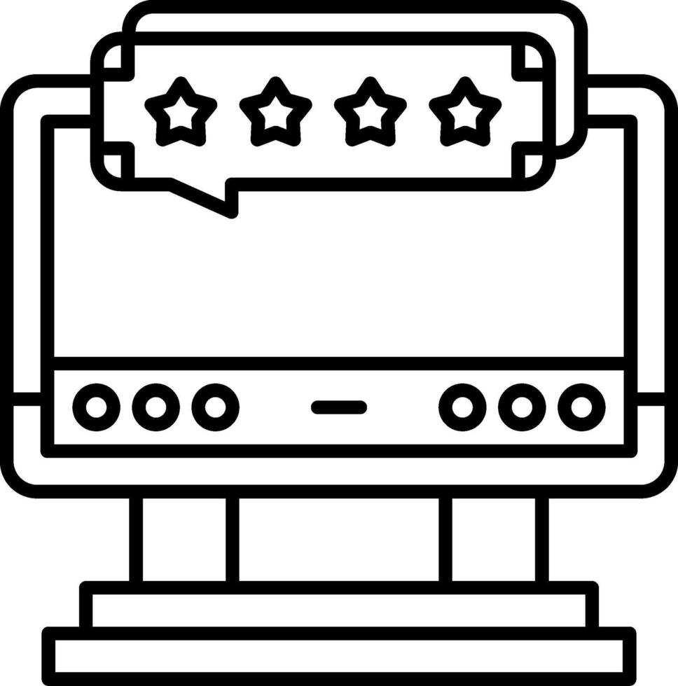 Rating Icon Design Symbol vector