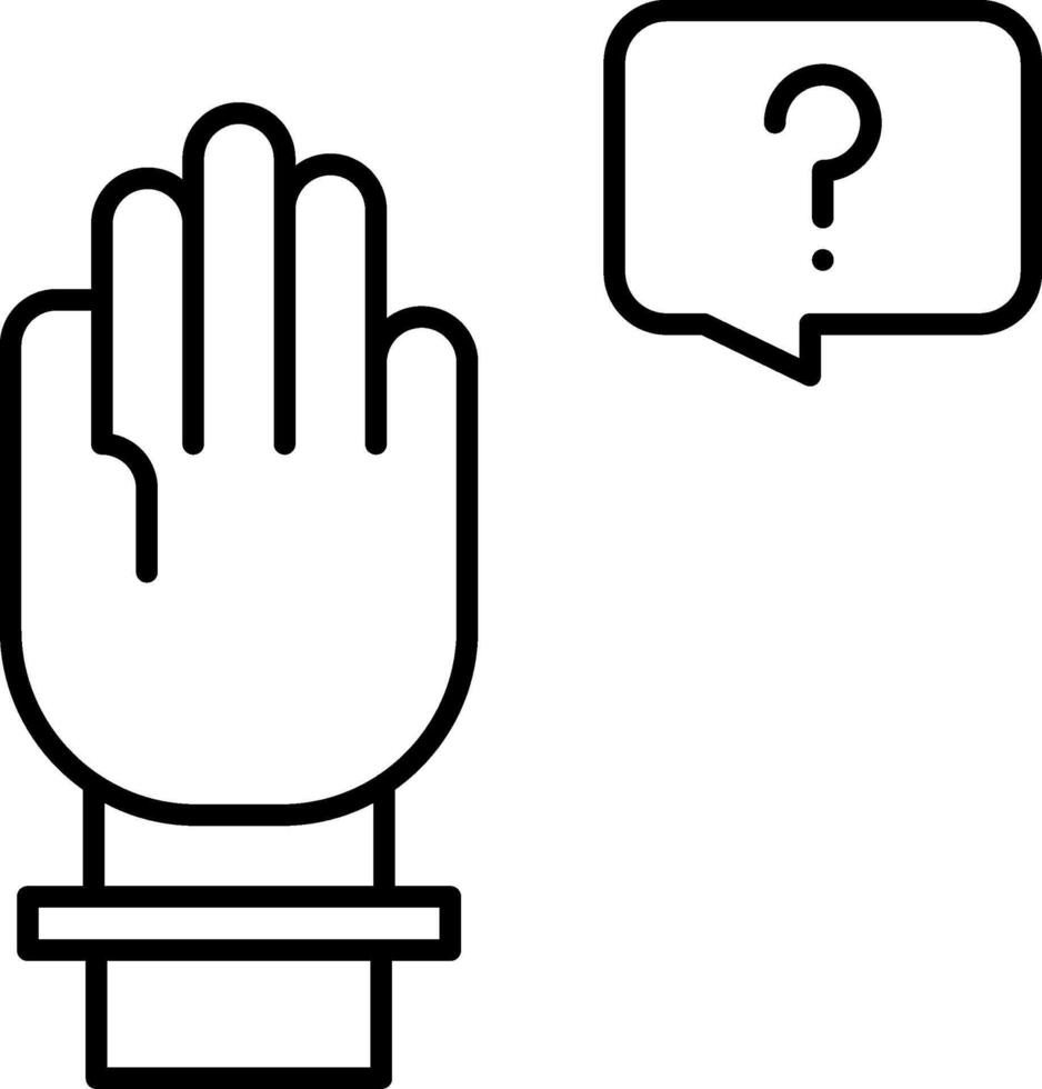 Raise Hand Icon Design Symbol vector