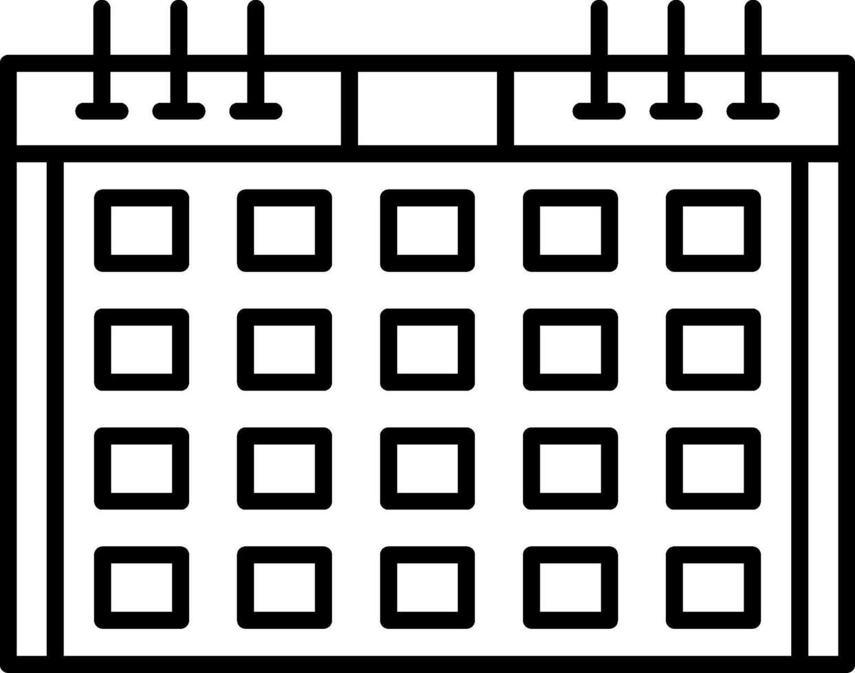 Calendar Icon Design Symbol vector