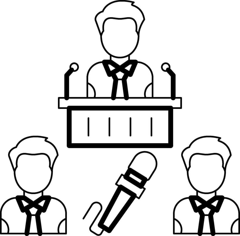 Conference Icon Design Symbol vector