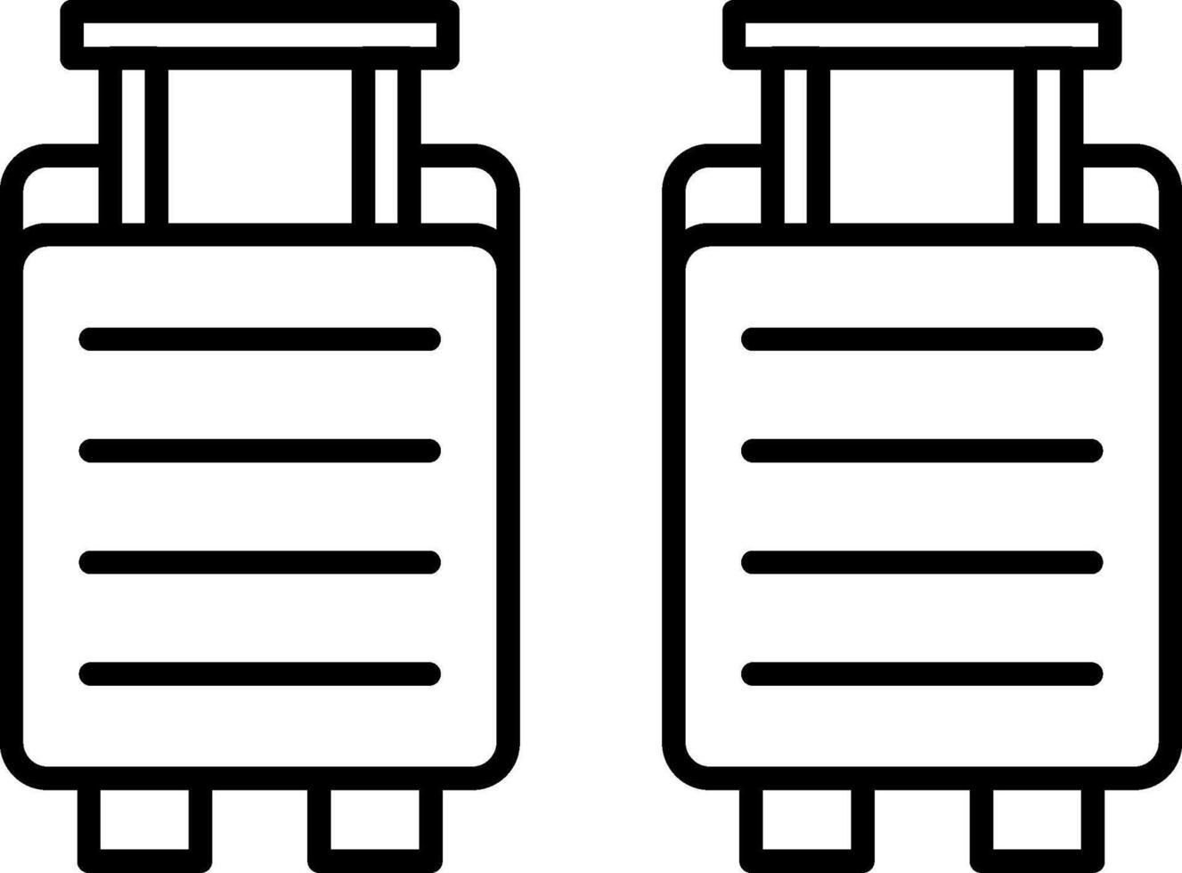 Luggage Icon Design Symbol vector