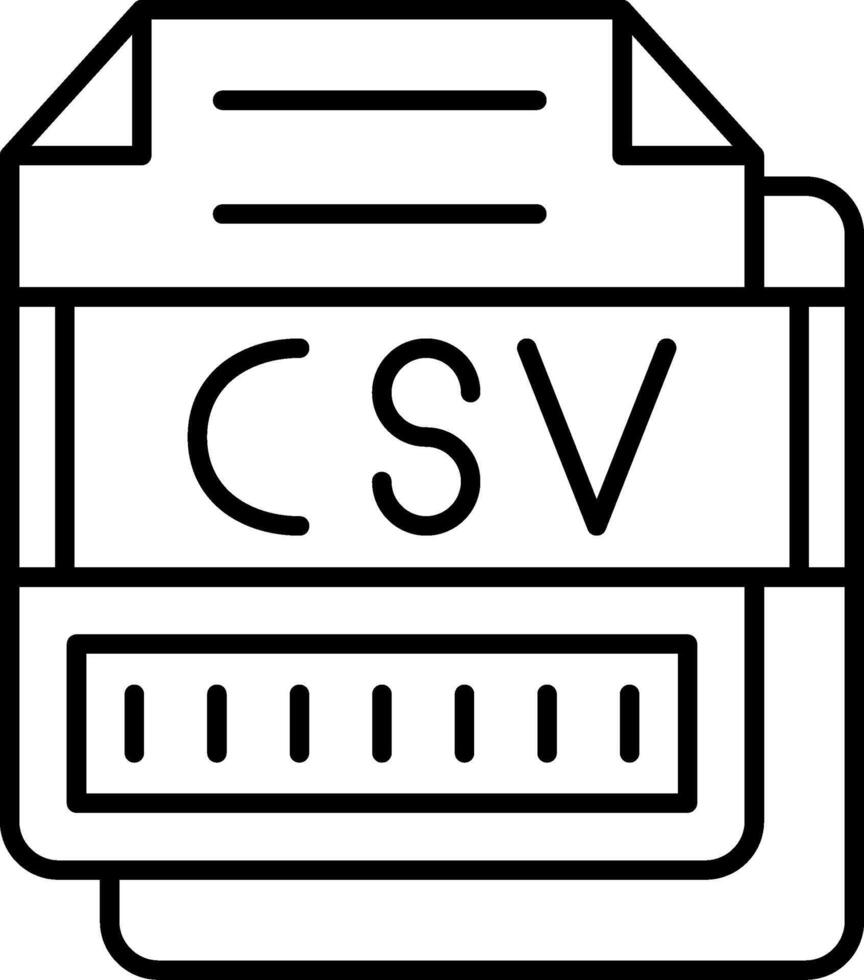 CSV Icon Design Symbol vector