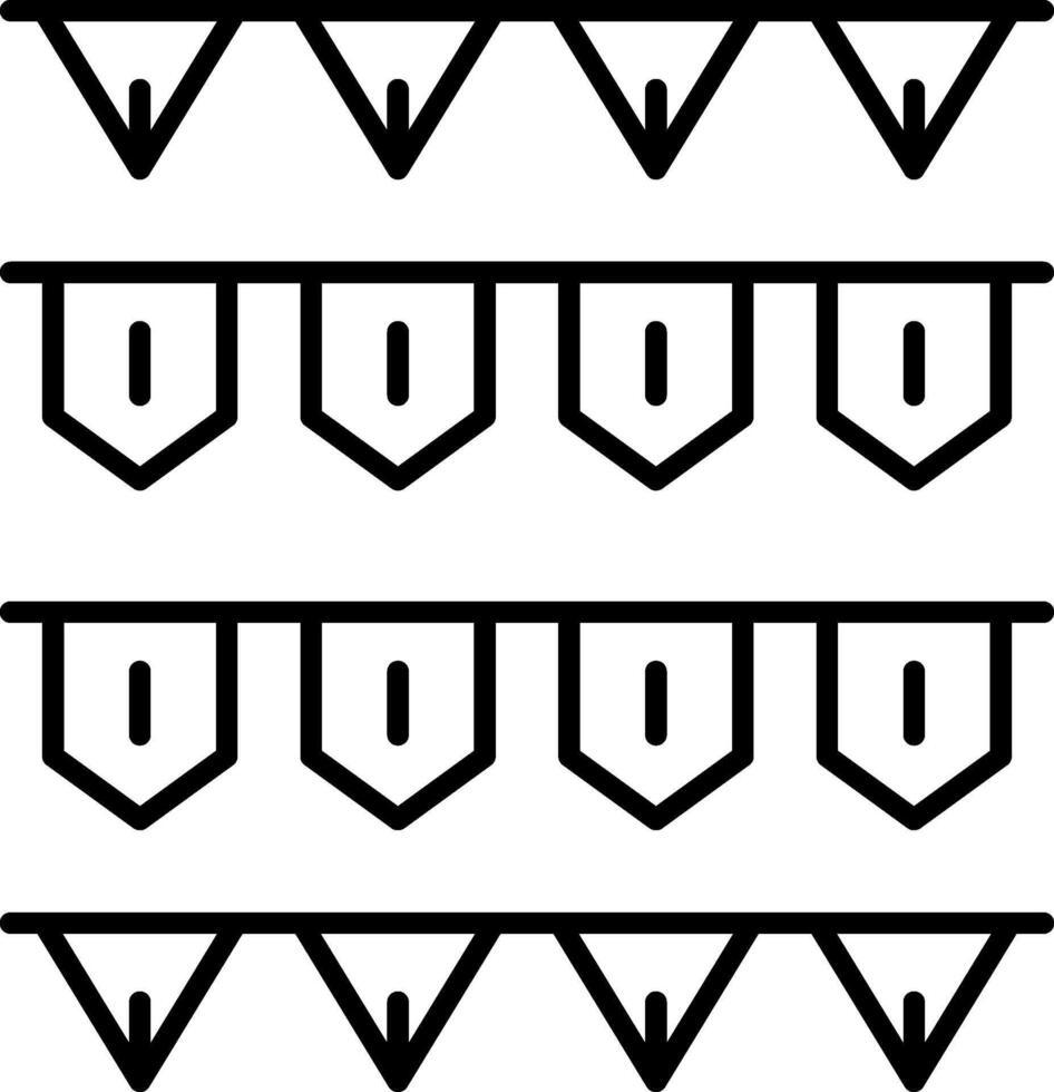 Garlands Icon Design Symbol vector