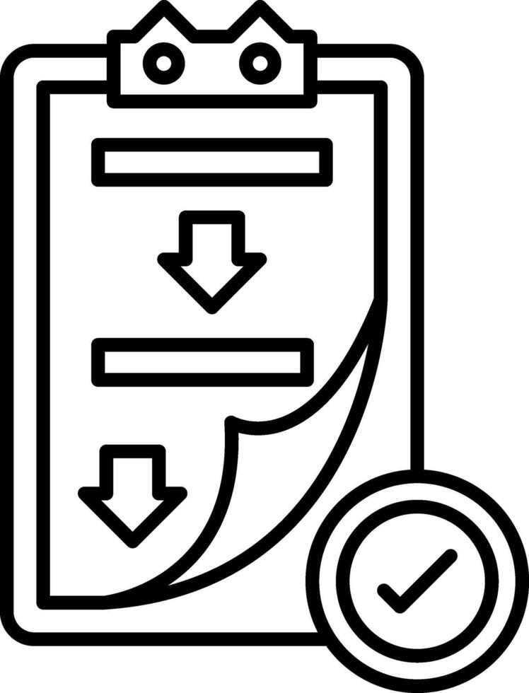 Procedure Icon Design Symbol vector