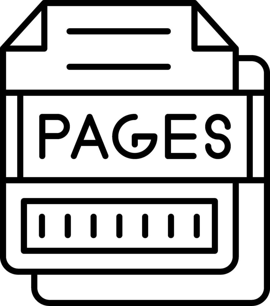 PAGES Icon Design Symbol vector