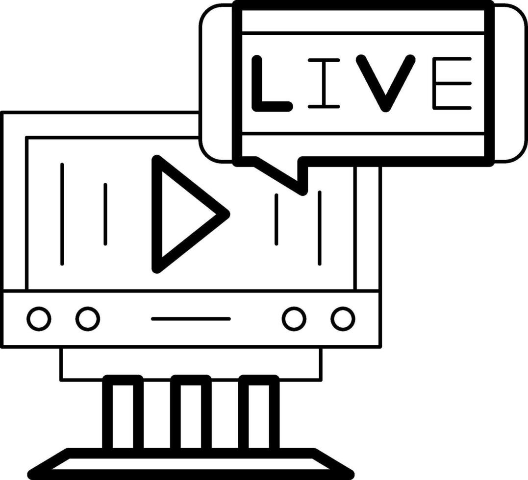 Live Icon Design Symbol vector