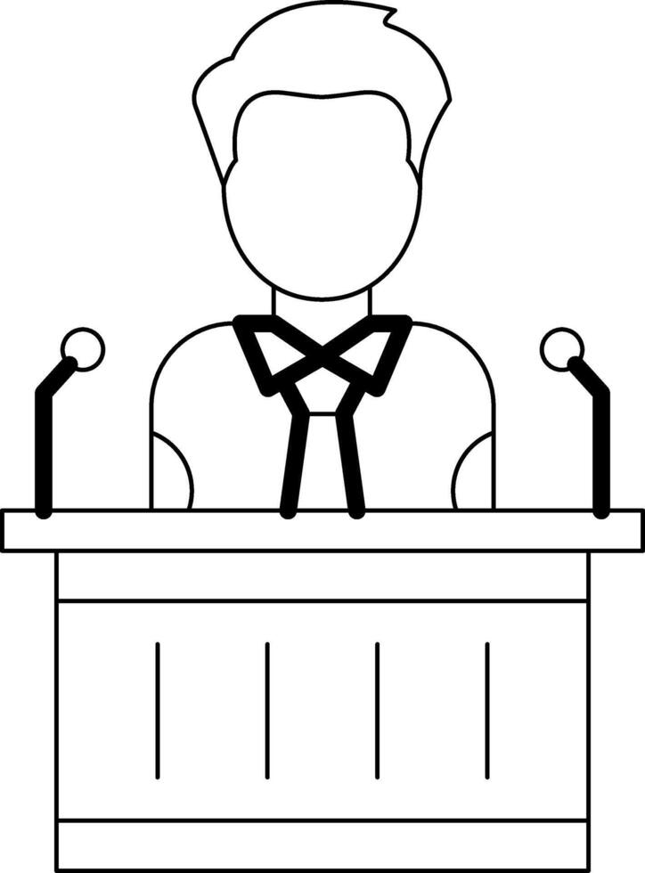 Press Conference Icon Design Symbol vector