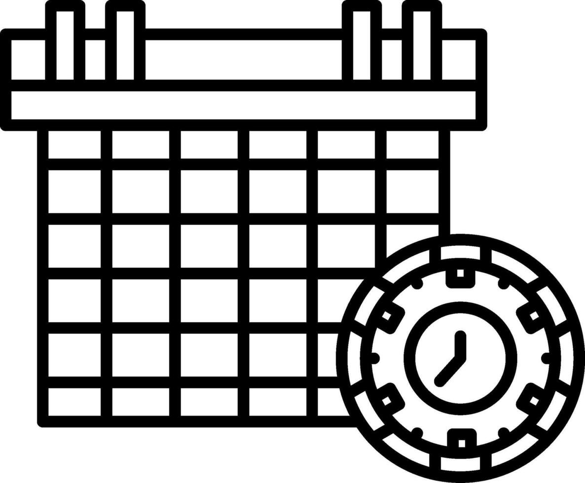 Deadline Icon Design Symbol vector