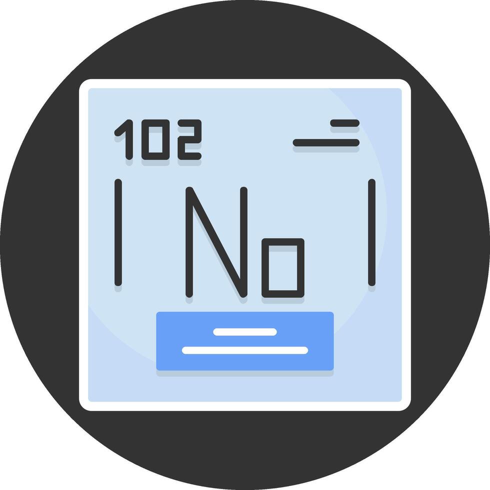 Nobelium Flat Grey Circle Style Icon vector