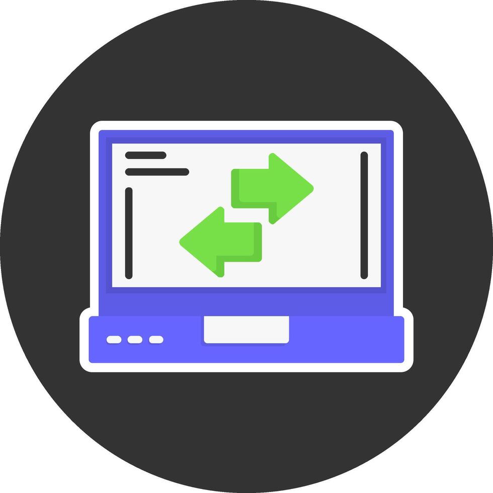 Refresh Flat Grey Circle Style Icon vector