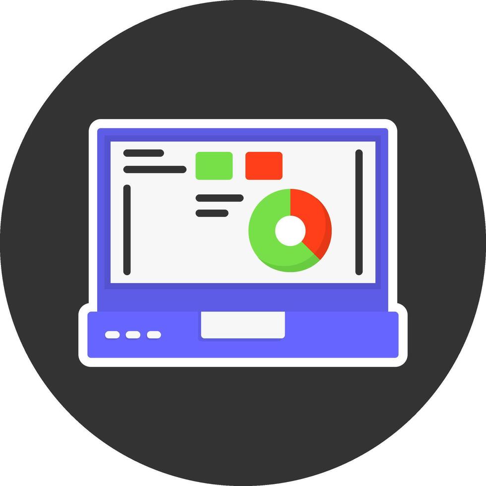 Chain Flat Grey Circle Style Icon vector