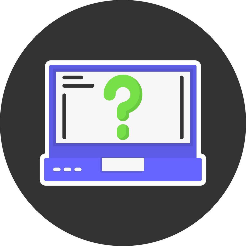 Question mark Flat Grey Circle Style Icon vector