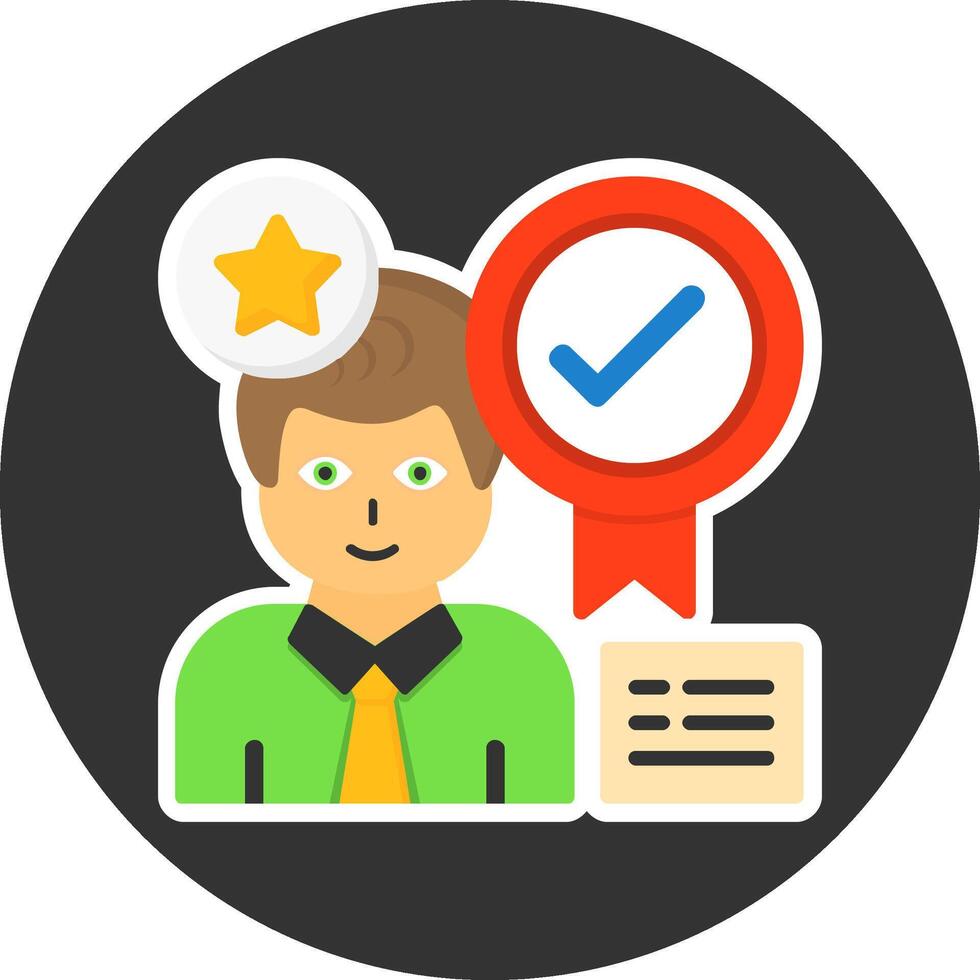 Recognition Flat Grey Circle Style Icon vector