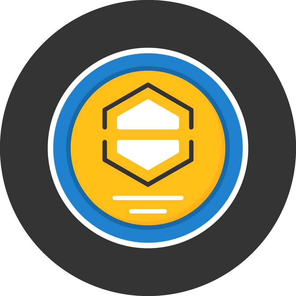 Company Logo Flat Grey Circle Style Icon vector