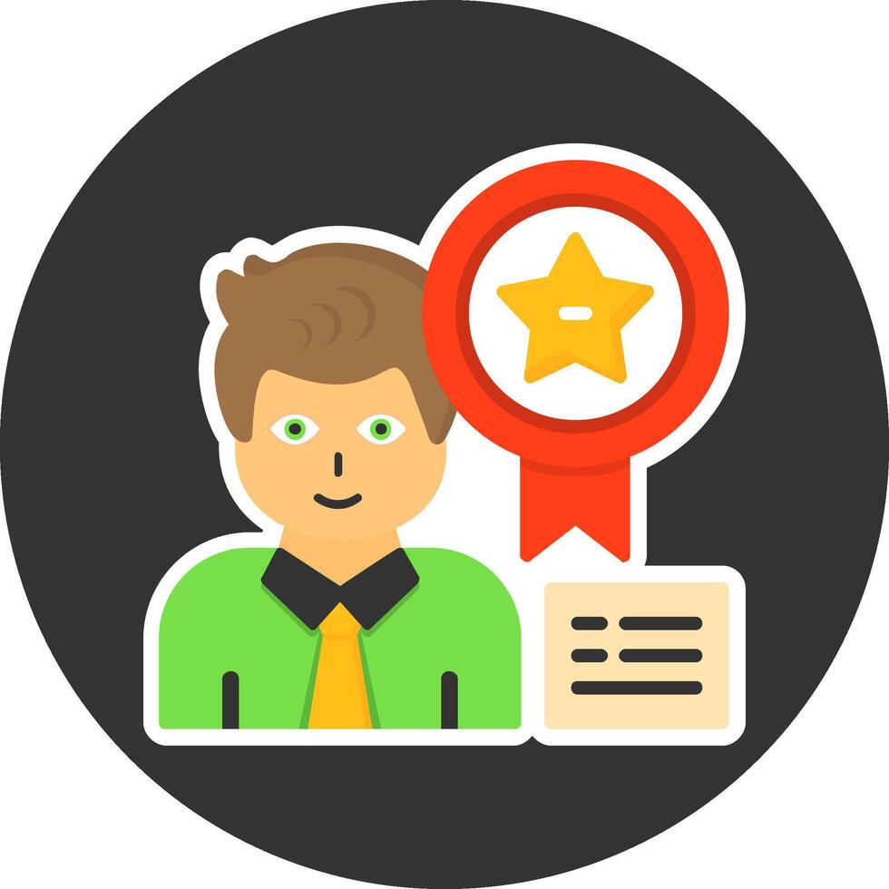 Badge Flat Grey Circle Style Icon vector