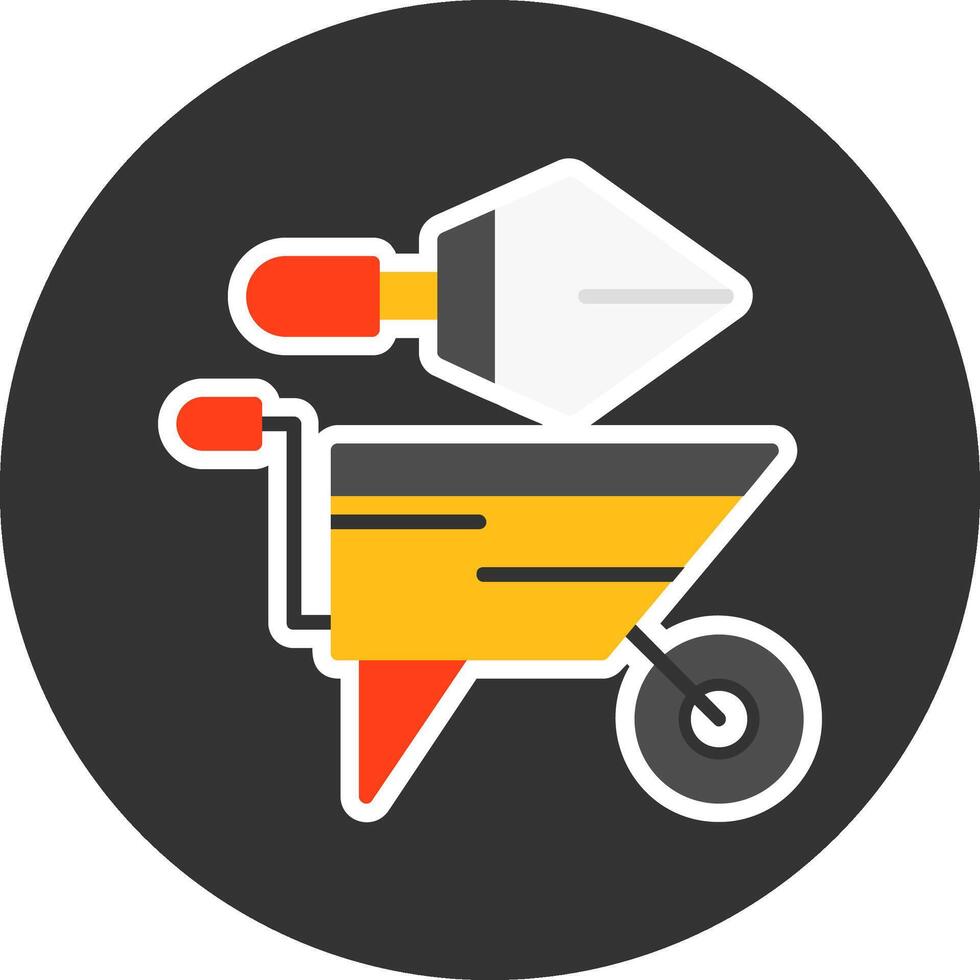 Garden tools Flat Grey Circle Style Icon vector