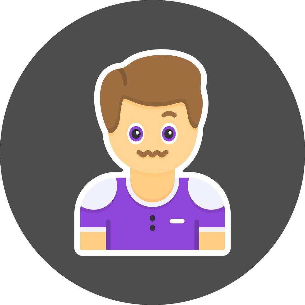 Puzzlement Flat Grey Circle Style Icon Icon Style vector