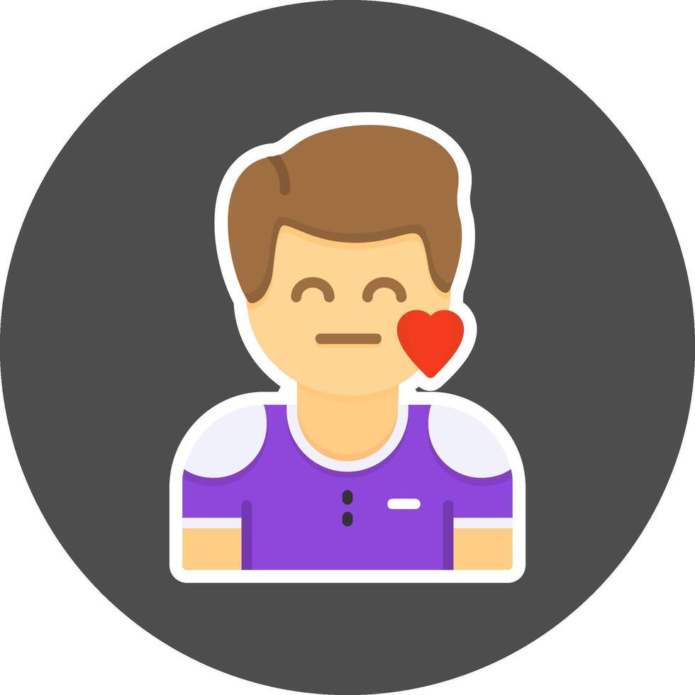 Compassion Flat Grey Circle Style Icon Icon Style vector