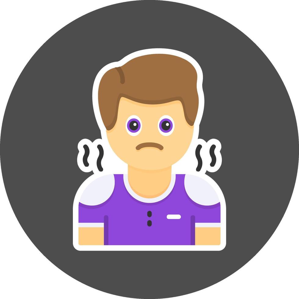 Pity Flat Grey Circle Style Icon Icon Style vector