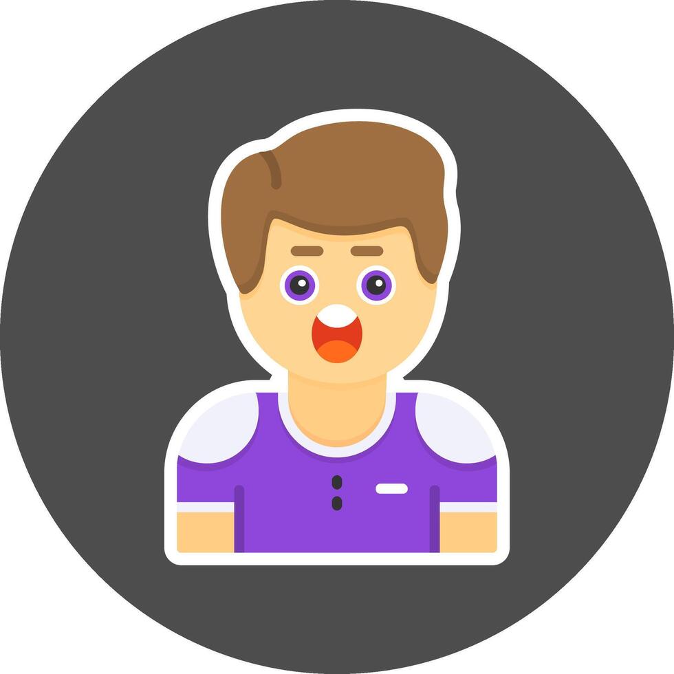 Hesitation Flat Grey Circle Style Icon Icon Style vector