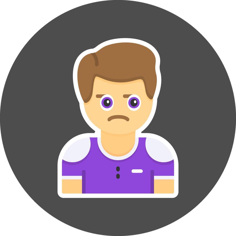 Cynicism Flat Grey Circle Style Icon Icon Style vector