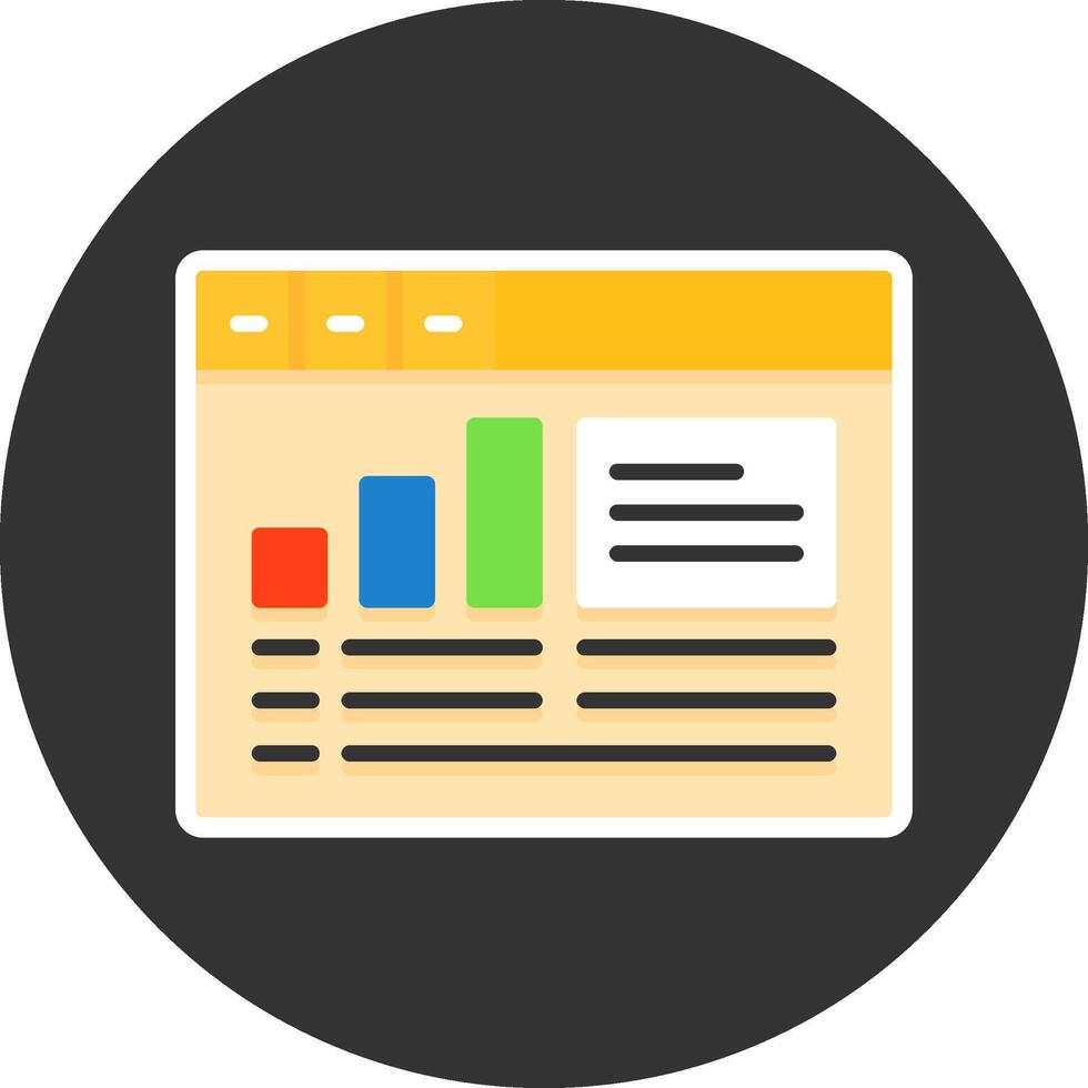 Google Analytics Flat Grey Circle Icon Style vector
