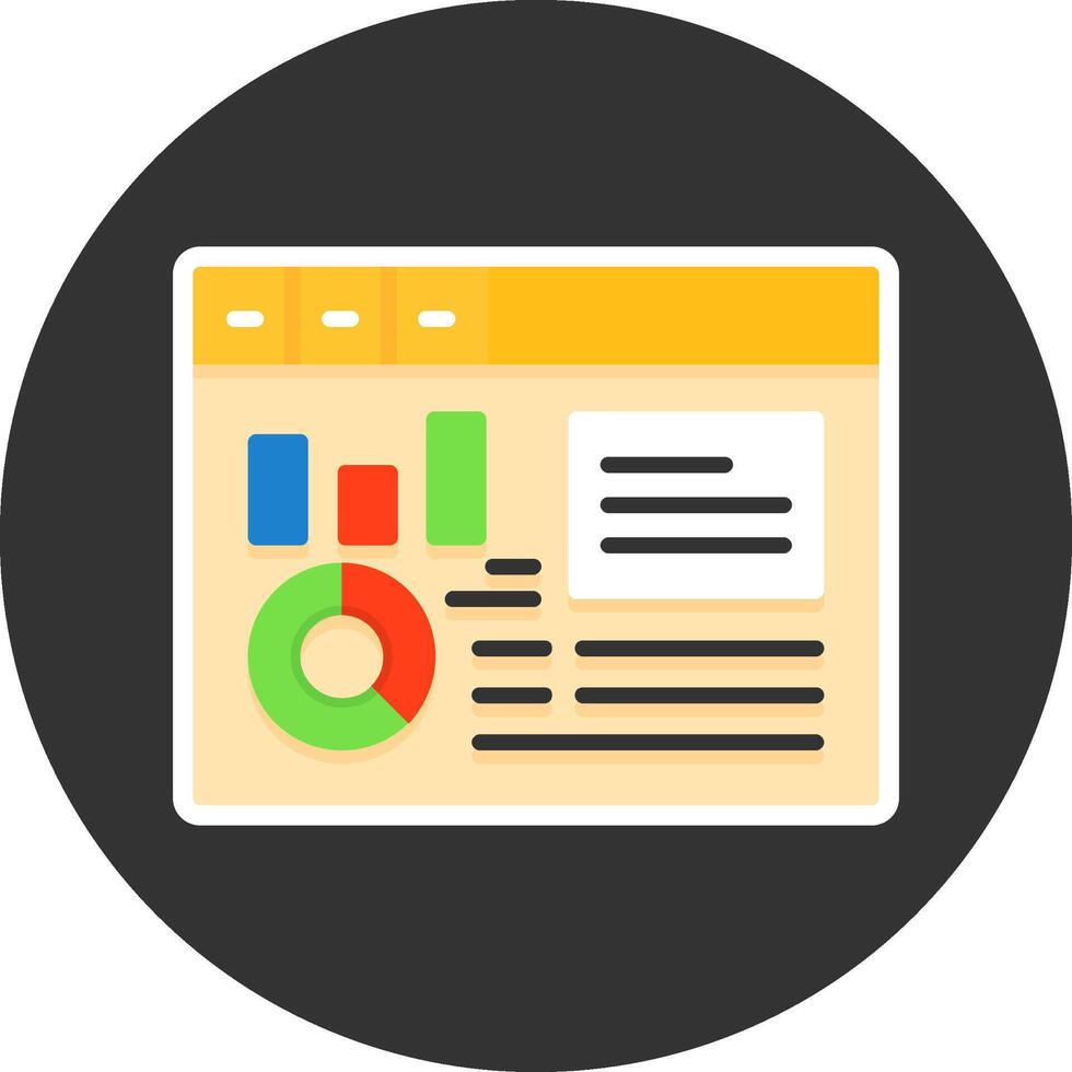 Dashboard Flat Grey Circle Icon Style vector