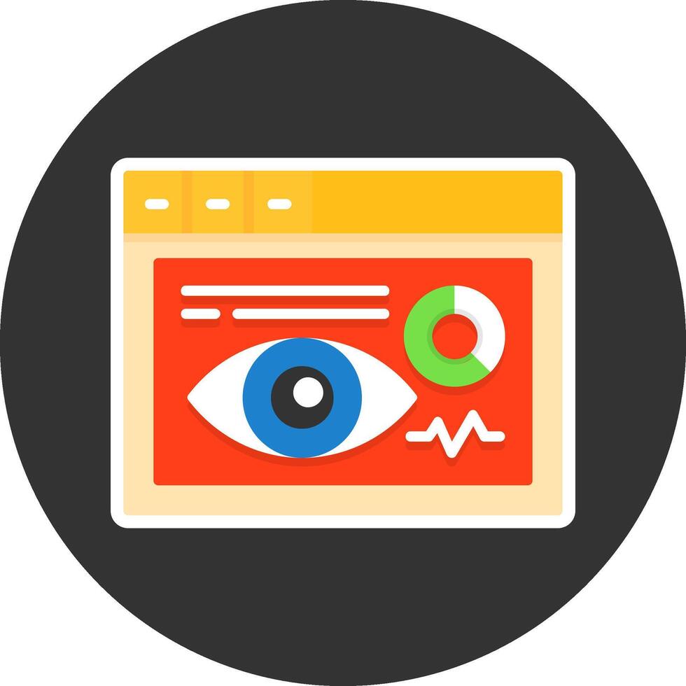 Ad campaign Flat Grey Circle Icon Style vector