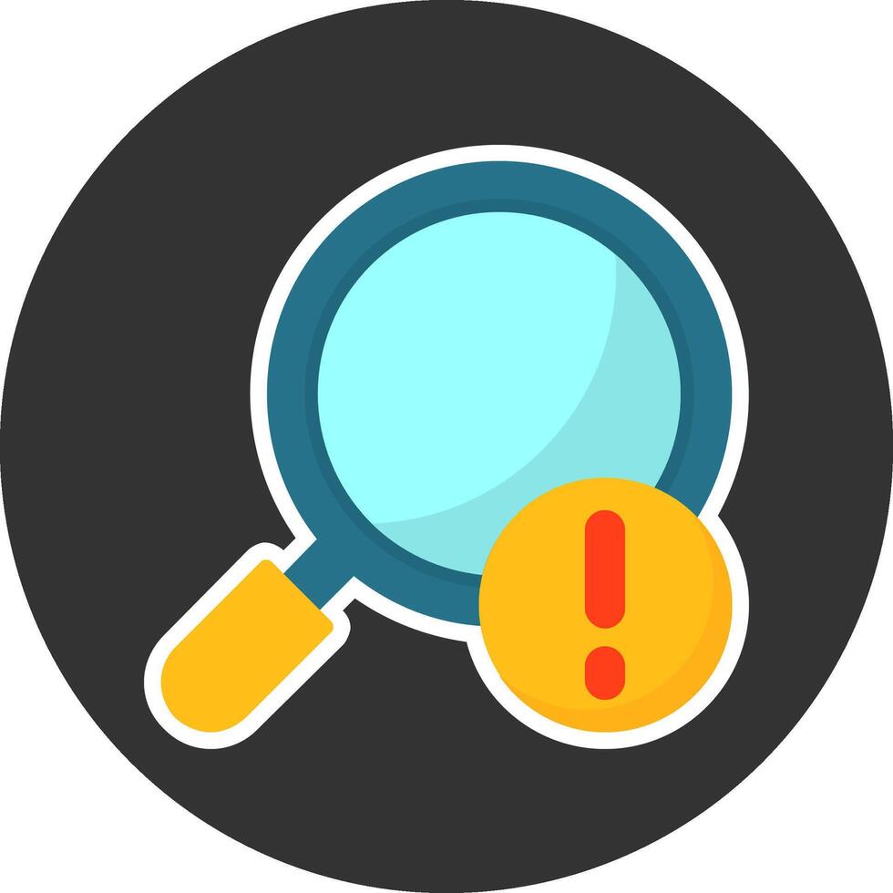 Search Flat Grey Circle Style Icon vector