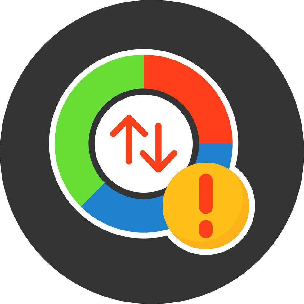 Data usage Flat Grey Circle Style Icon vector