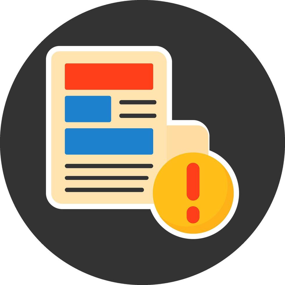 News Flat Grey Circle Style Icon vector