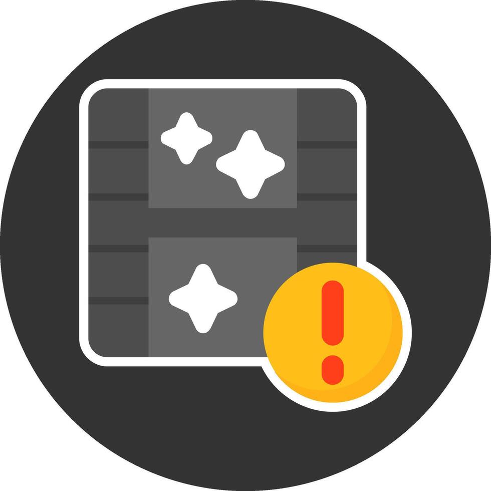 Camera roll Flat Grey Circle Style Icon vector