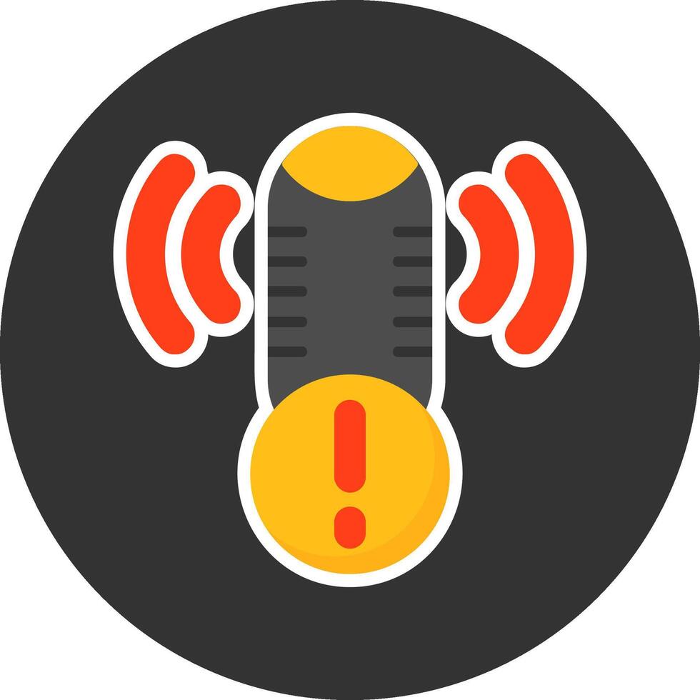 Podcasts Logo Flat Grey Circle Style Icon vector
