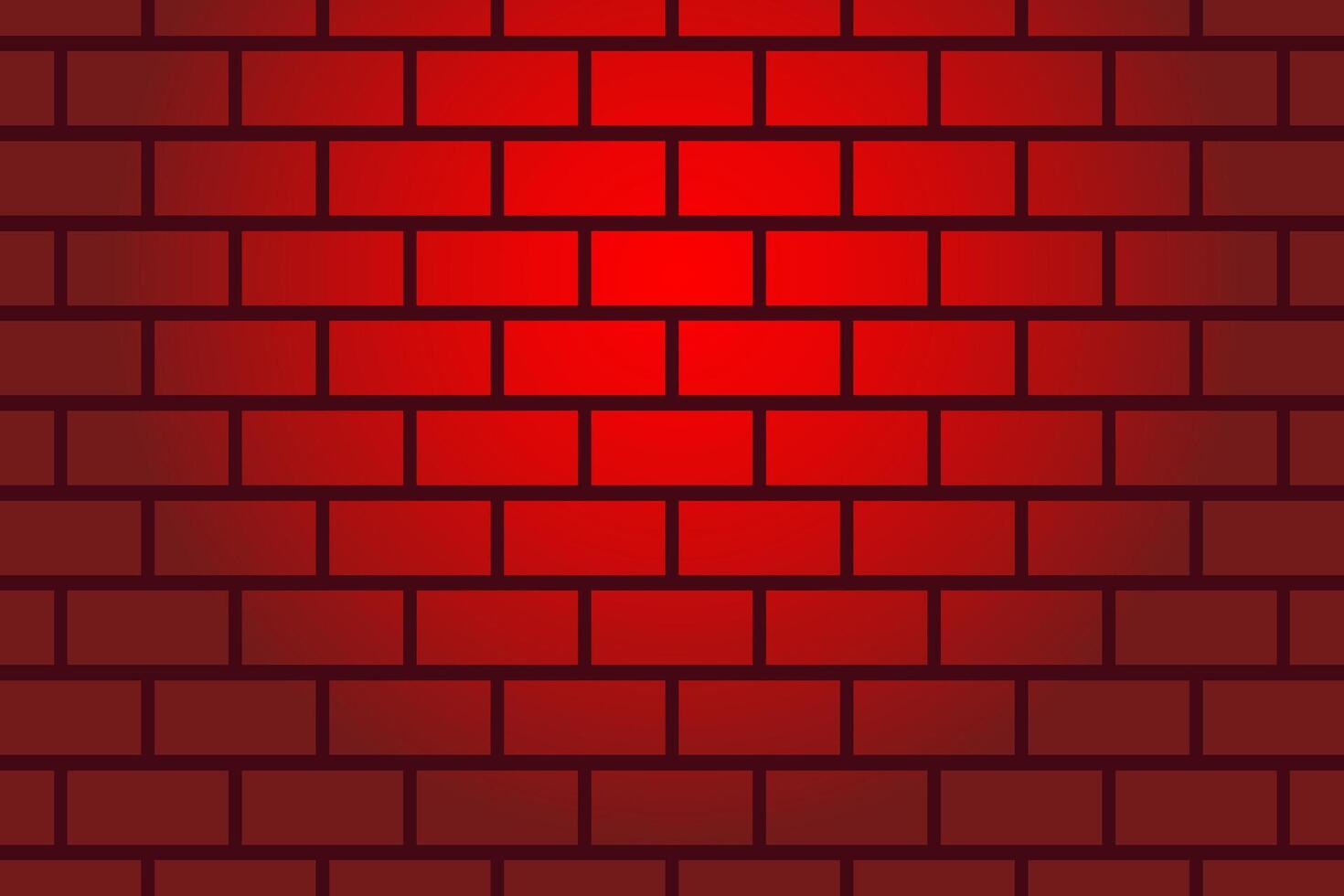 Red brick tile wall background illustration. Abstract background with texture red brick wall grunge. vector