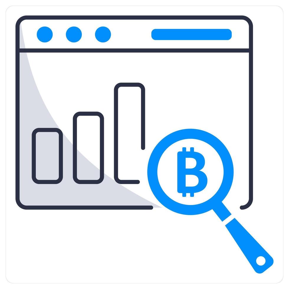 Financial Data Analytics icon concept vector