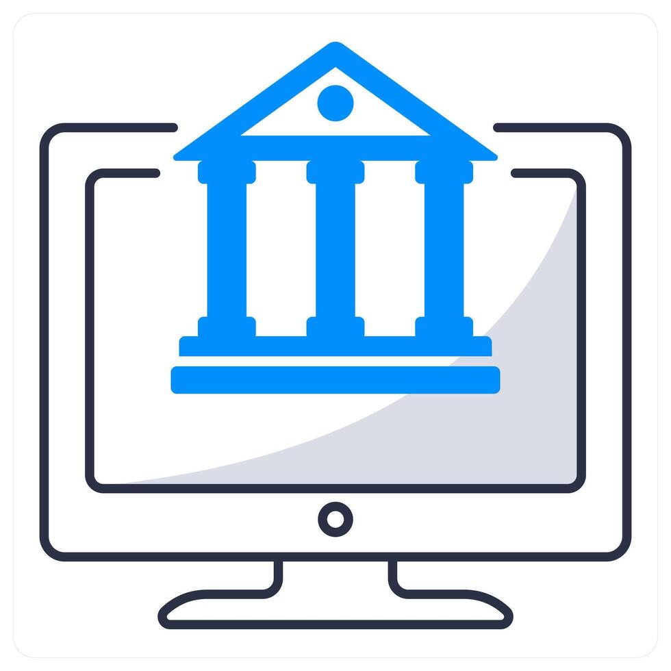 Digital Banking and finance icon concept vector