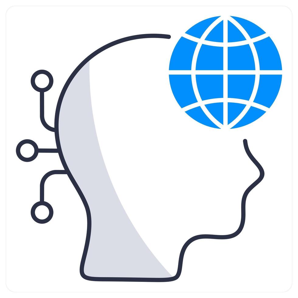 Digital Native and technology icon concept vector