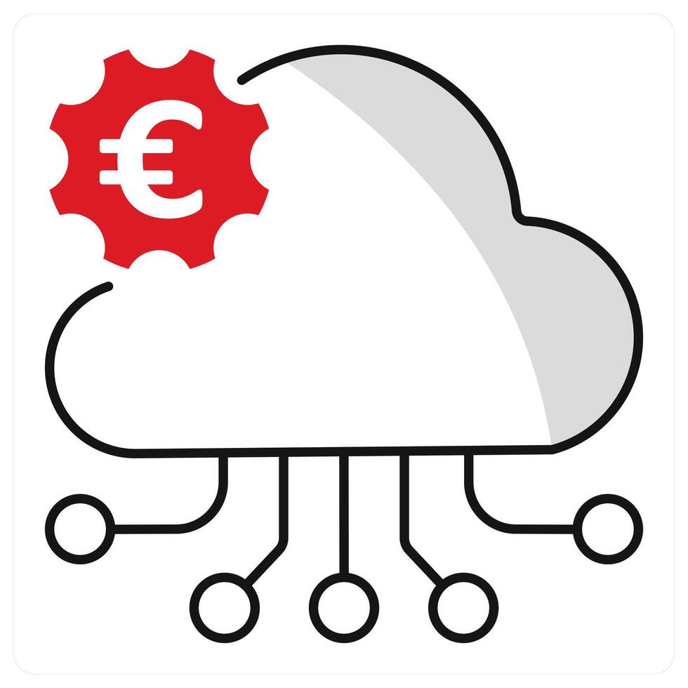 Saas and software icon concept vector