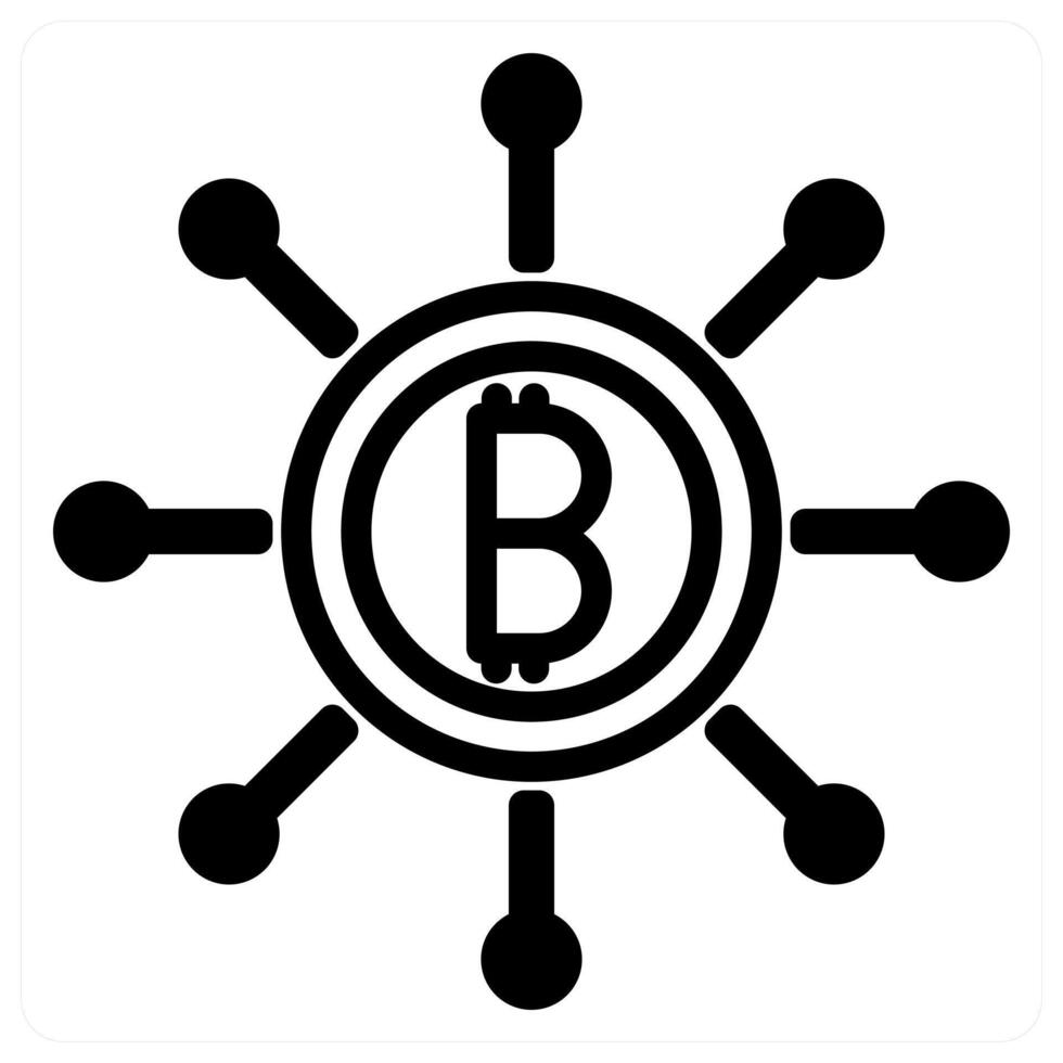Fintech and finance icon concept vector