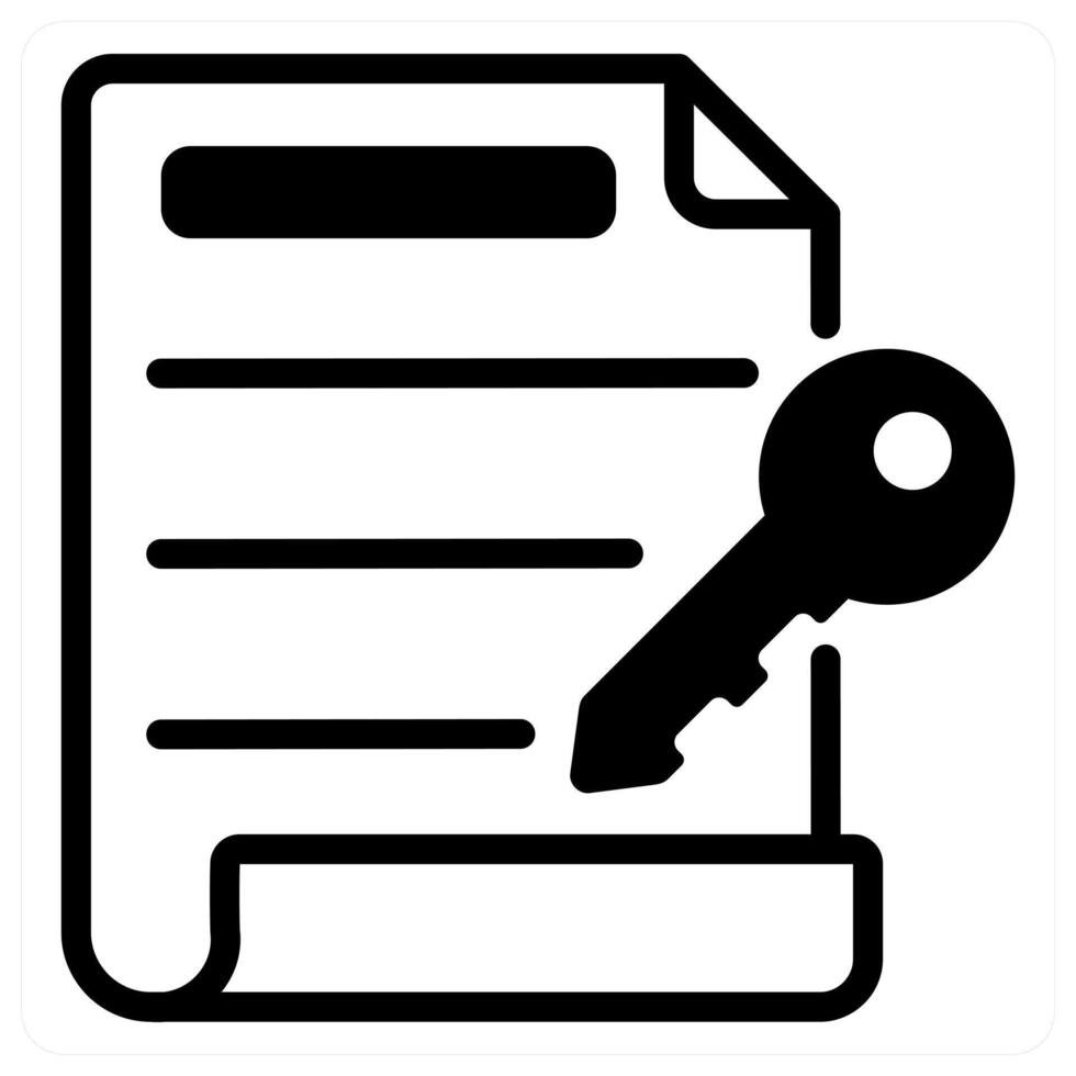 Digital Key and access icon concept vector