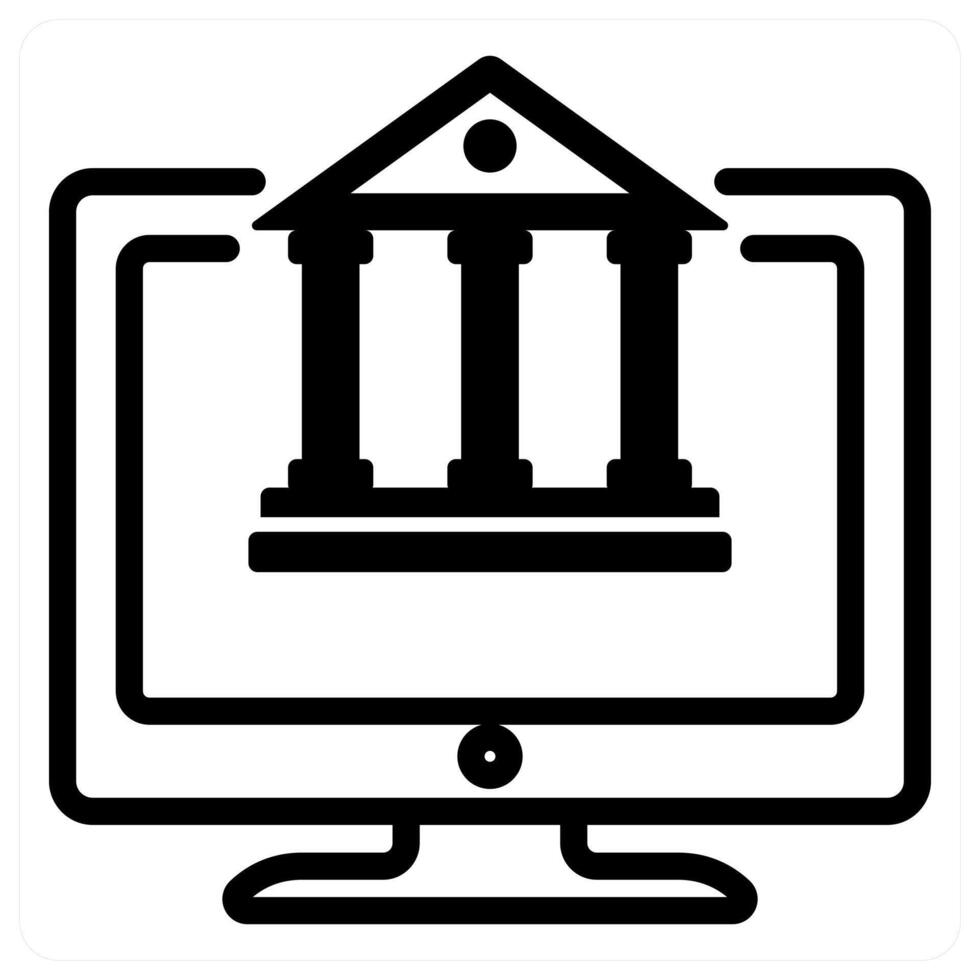 Digital Banking and finance icon concept vector