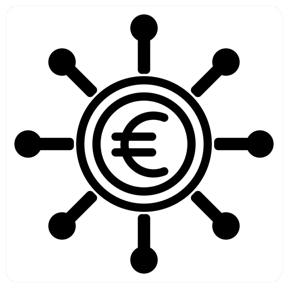 Crowdfunding and funding icon concept vector