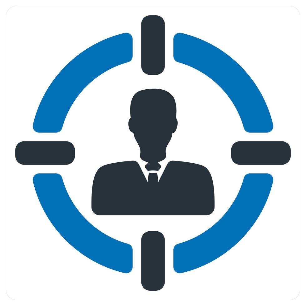 Target Customer and consumer icon concept vector