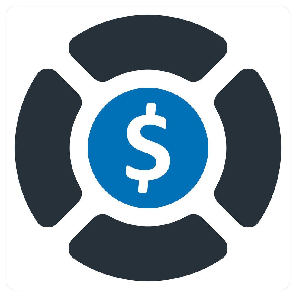 Business Rescue and recovery icon concept vector