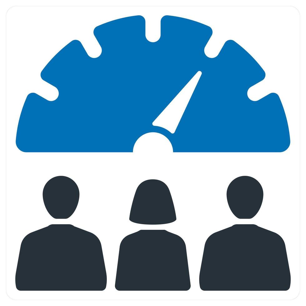 Worker Performance and productivity icon concept vector