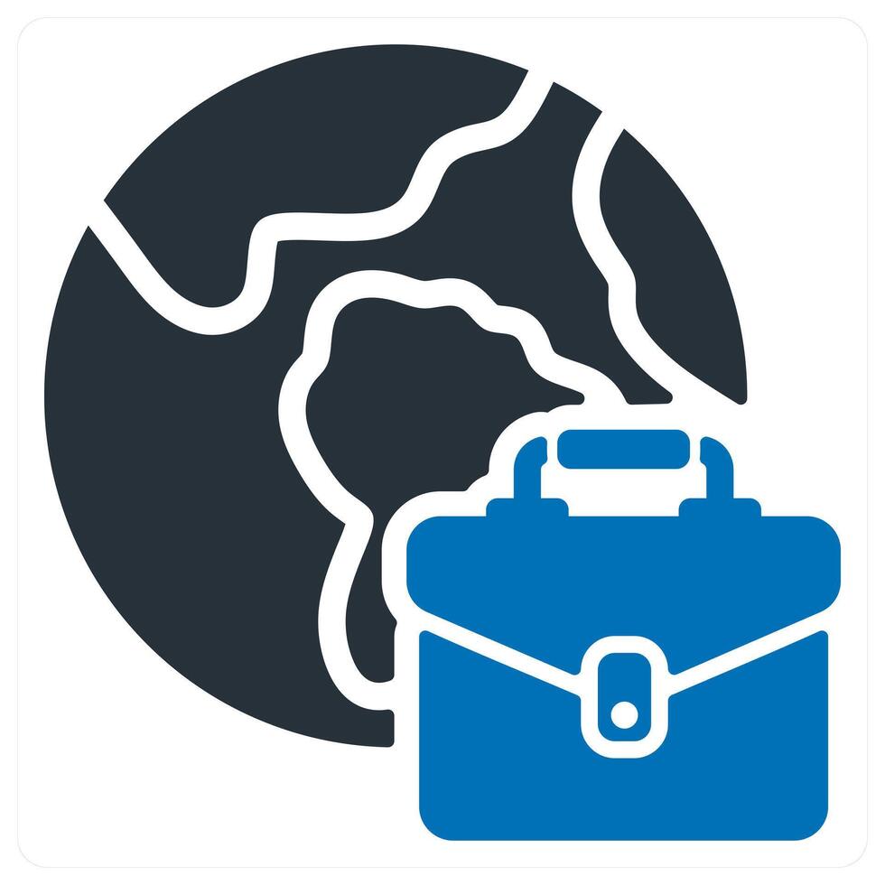 International Business and global icon concept vector