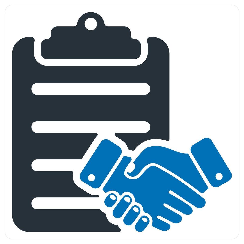 Agreement and deal icon concept vector