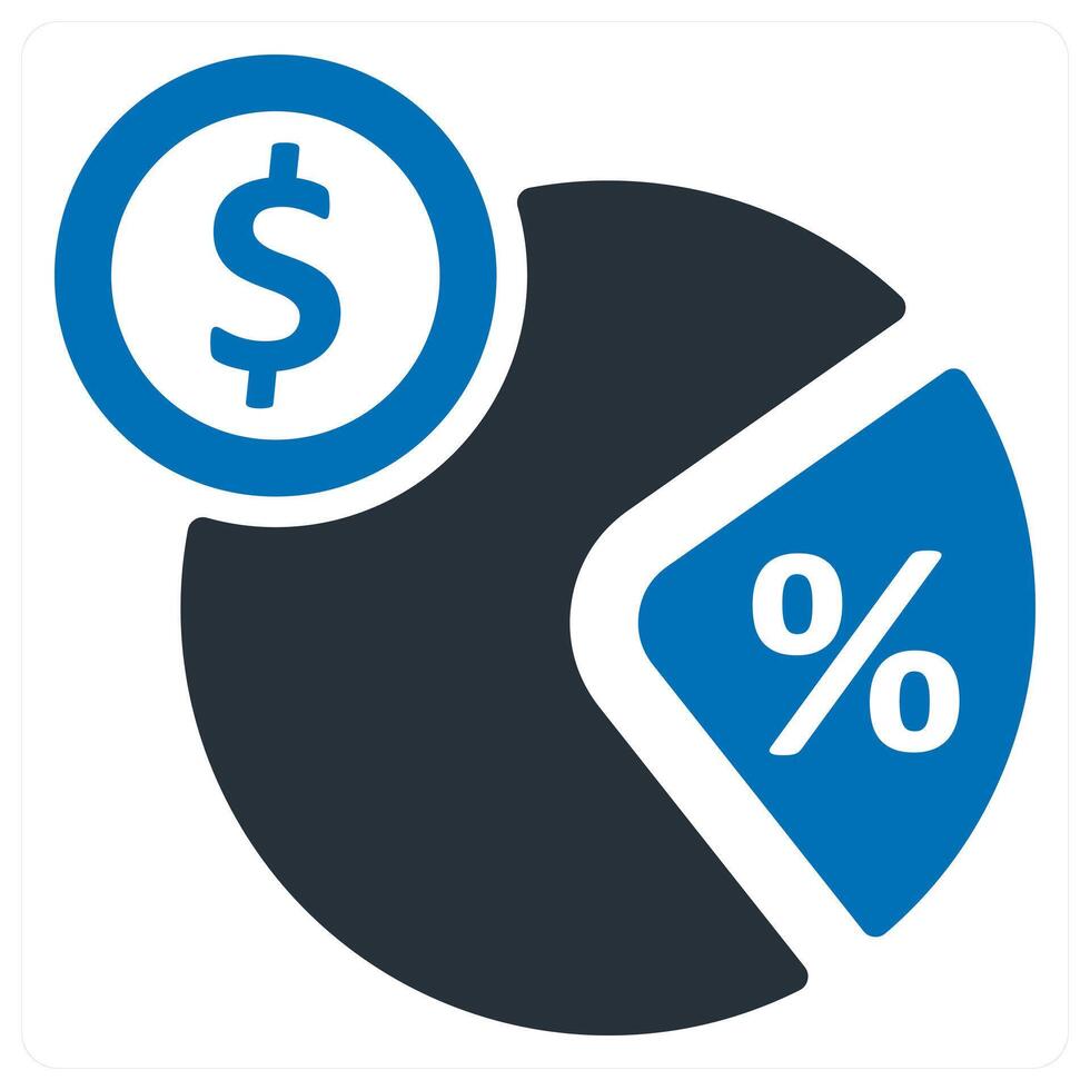 Tax Rate and finance icon concept vector