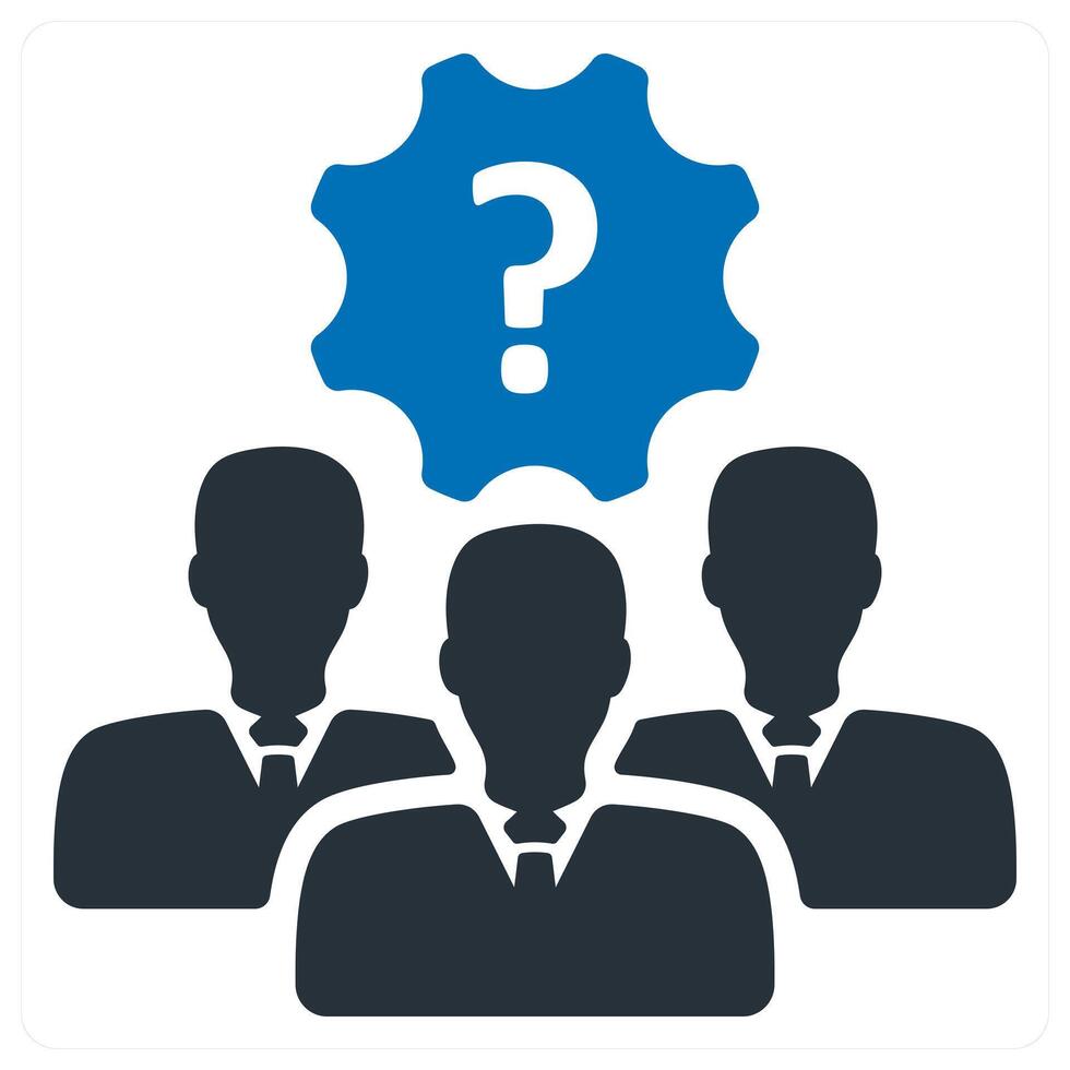 Problem Solving Team icon concept vector