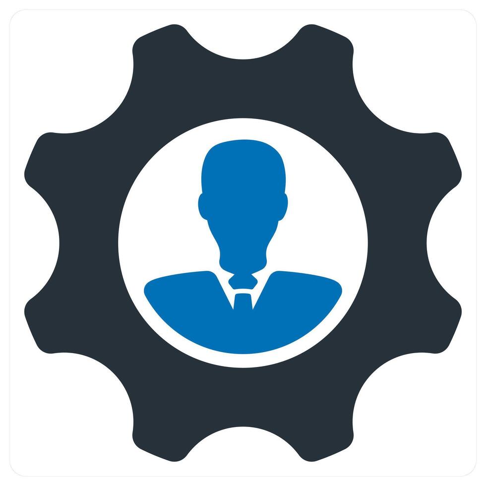 Employee Management and training icon concept vector